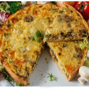 пирог с курицей и сыром
